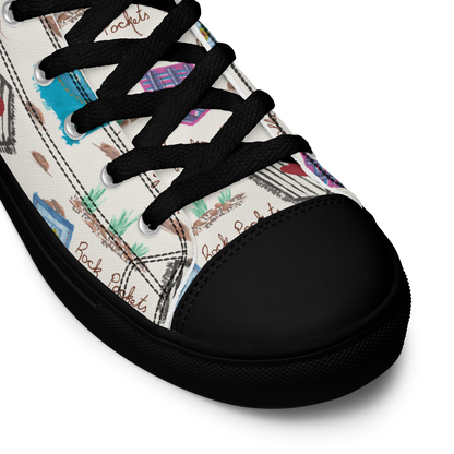 Women’s high top canvas shoes Rock Pockets