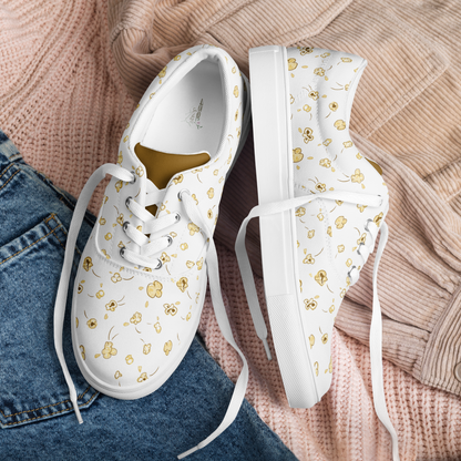 Women’s lace-up canvas shoes Popcorn Party