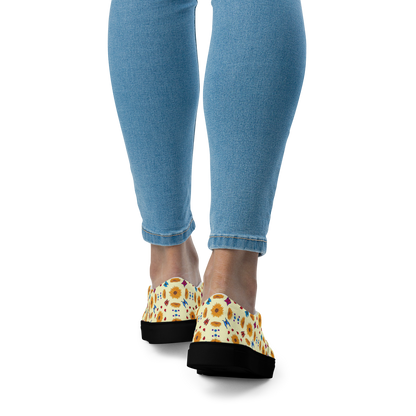 Women’s slip-on canvas shoes Sunflowers for Lilly Yellow