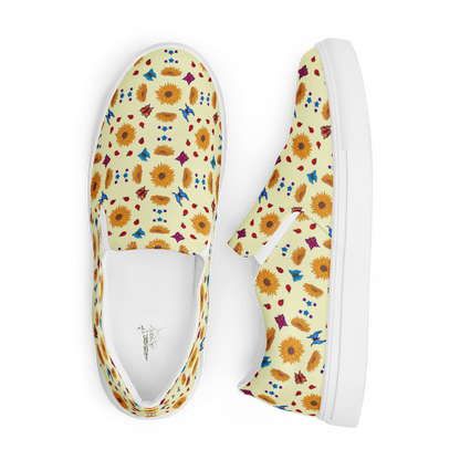 Women’s slip-on canvas shoes Sunflowers for Lilly Yellow